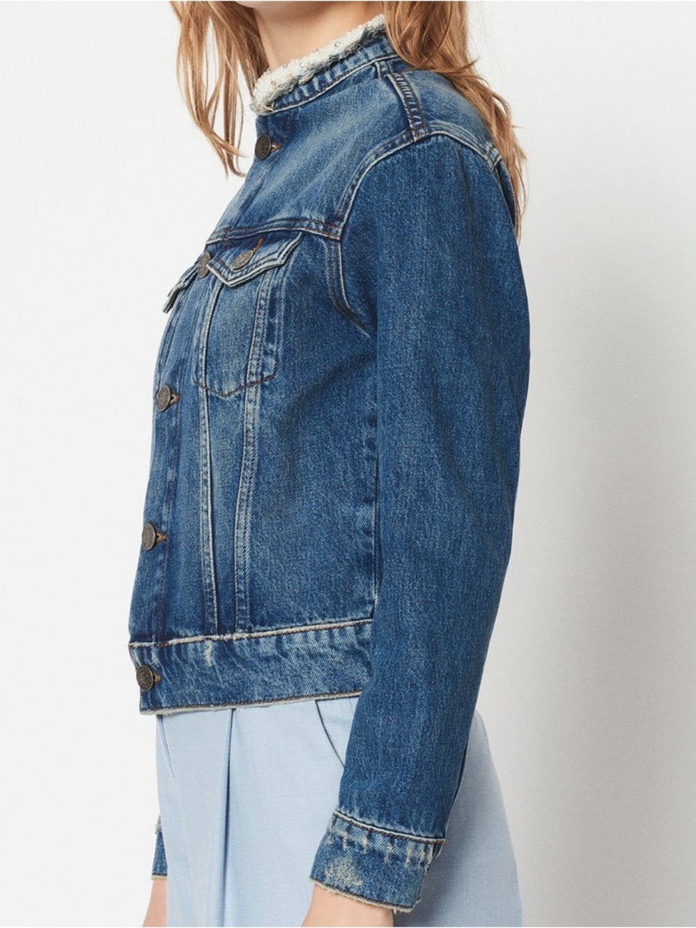 SANDRO DENIM JACKET - Picture 3 of 8